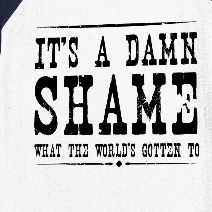 Oliver Anthony Its A Damn Shame What The Worlds Gotten To Baseball Sleeve Shirt