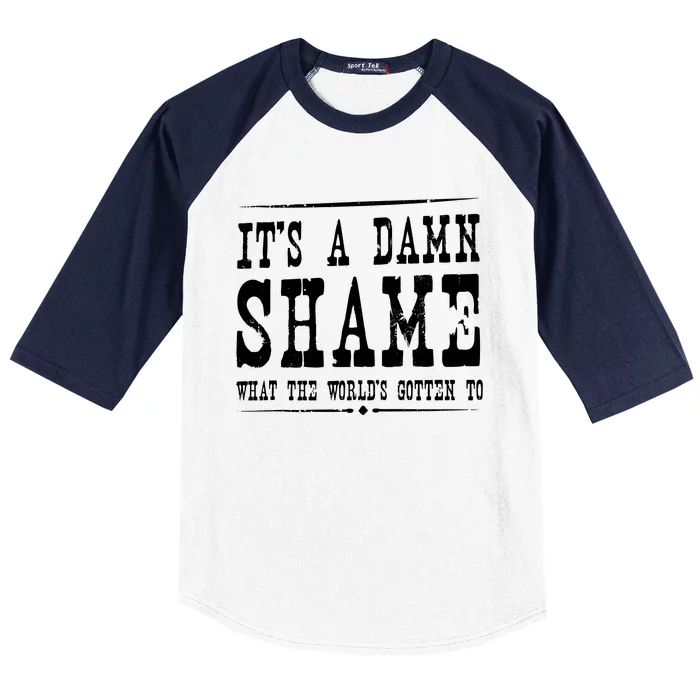 Oliver Anthony Its A Damn Shame What The Worlds Gotten To Baseball Sleeve Shirt