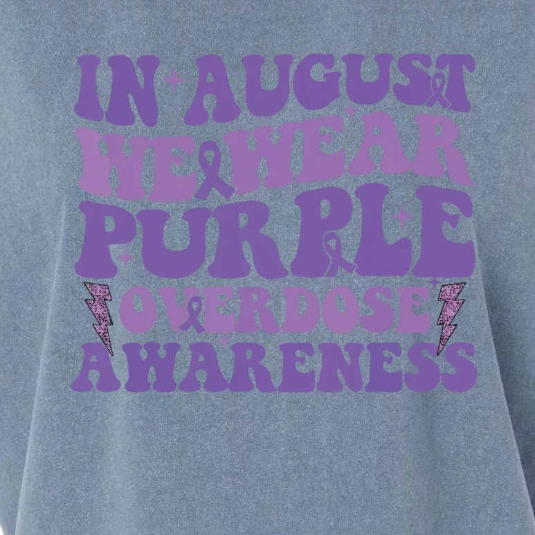 Overdose Awareness In August We Wear Purple Women Garment-Dyed Women's Muscle Tee