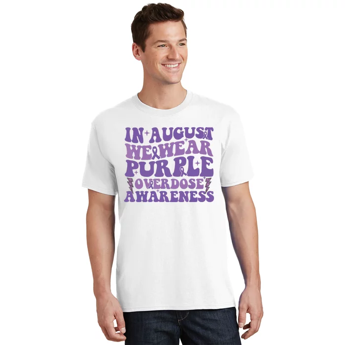 Overdose Awareness In August We Wear Purple Women T-Shirt