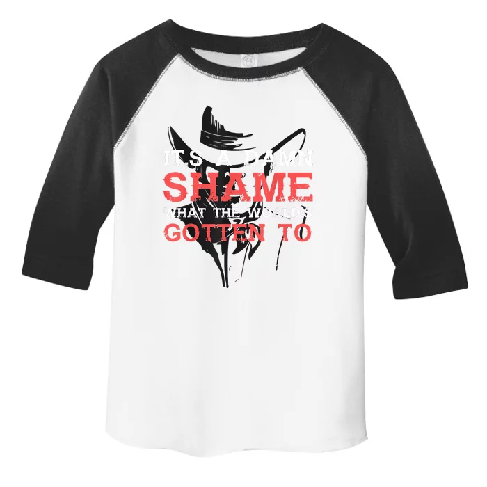 Oliver Anthony Its A Damn Shame What The Worlds Gotten To Toddler Fine Jersey T-Shirt