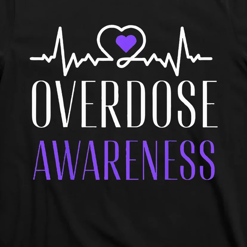 Overdose Awareness I Wear Purple For My Son for Overdose T-Shirt