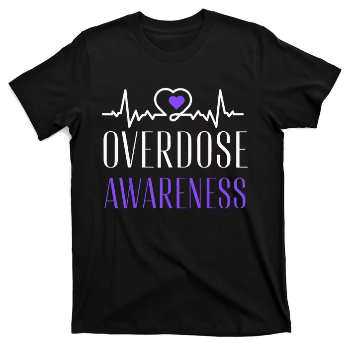 Overdose Awareness I Wear Purple For My Son for Overdose T-Shirt