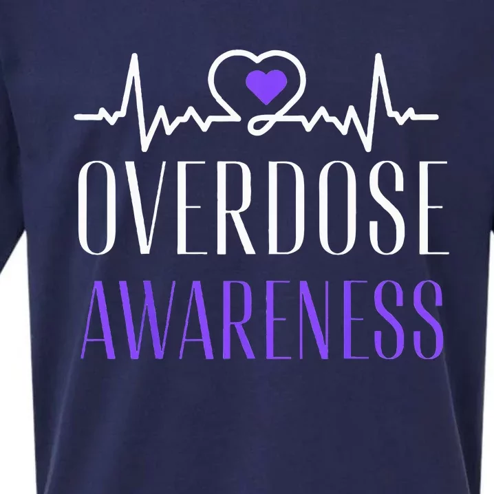 Overdose Awareness I Wear Purple For My Son for Overdose Sueded Cloud Jersey T-Shirt