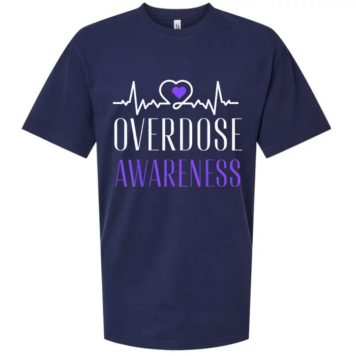 Overdose Awareness I Wear Purple For My Son for Overdose Sueded Cloud Jersey T-Shirt