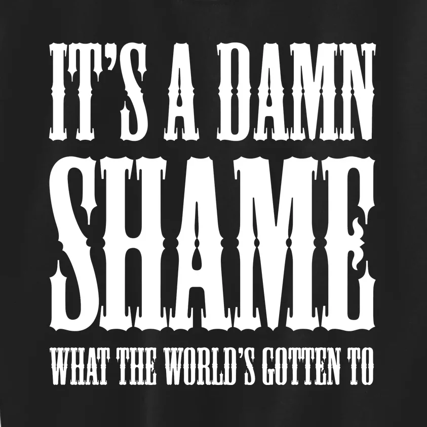 Oliver Anthony Its A Damn Shame What The Worlds Gotten To Kids Sweatshirt