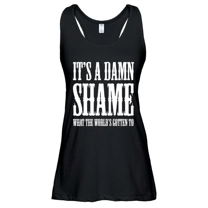 Oliver Anthony Its A Damn Shame What The Worlds Gotten To Ladies Essential Flowy Tank