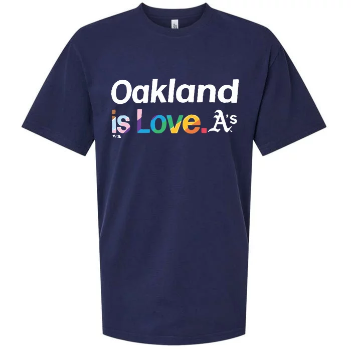 Oakland Athletics Is Love Pride Month Sueded Cloud Jersey T-Shirt