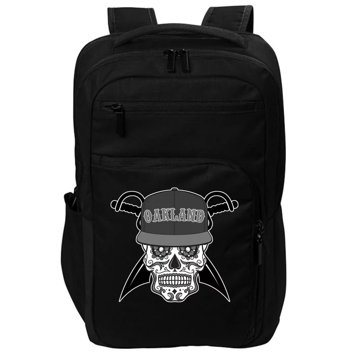 Oakland Day of The Dead Sugar Skull Impact Tech Backpack