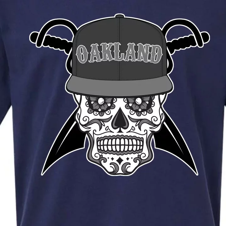 Oakland Day of The Dead Sugar Skull Sueded Cloud Jersey T-Shirt