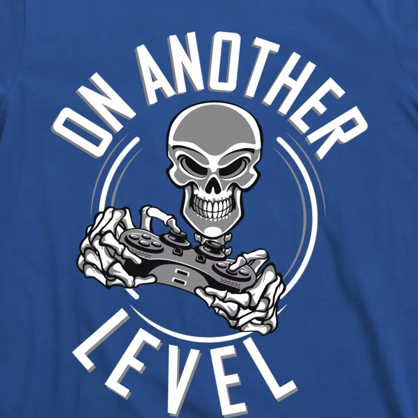 On Another Level Gaming Gift Video Gamer Skeleton Cute Gift T-Shirt