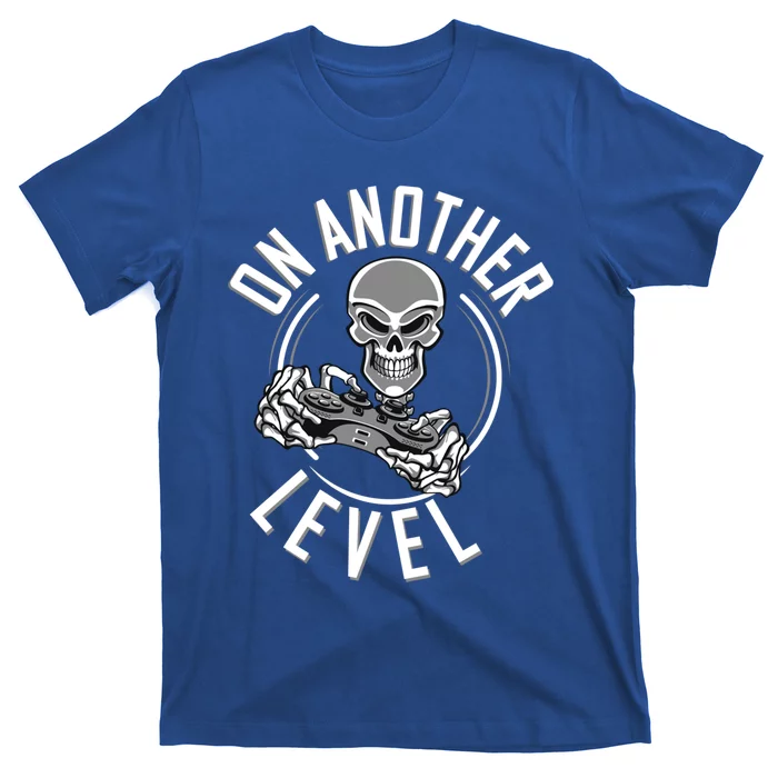 On Another Level Gaming Gift Video Gamer Skeleton Cute Gift T-Shirt