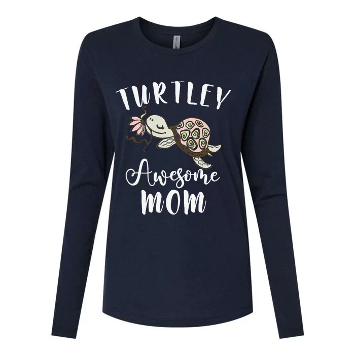 Ocean Animal Lover Mom Mothers Day Gift Idea Turtle Womens Cotton Relaxed Long Sleeve T-Shirt