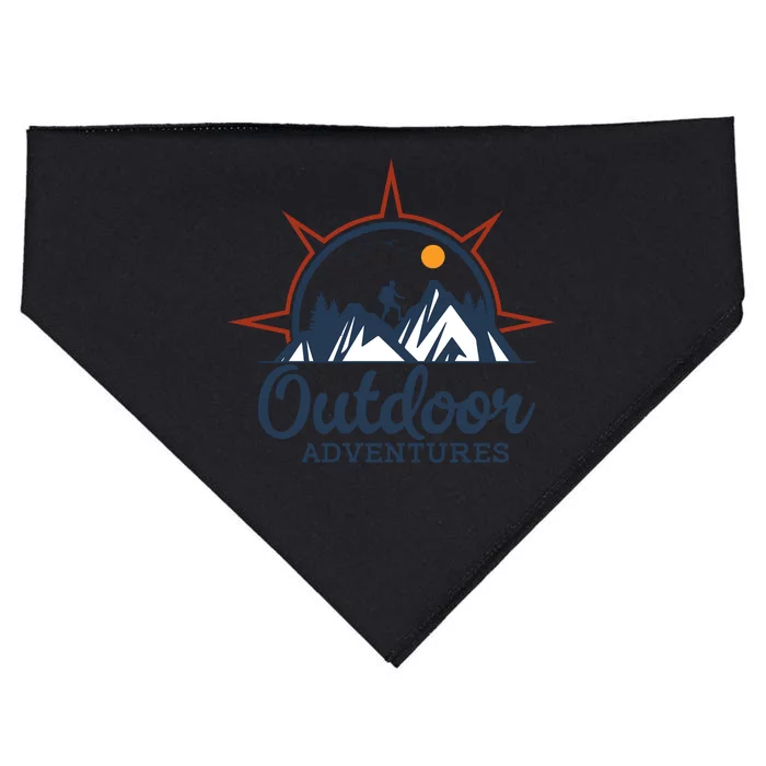 Outdoor Adventures Logo USA-Made Doggie Bandana