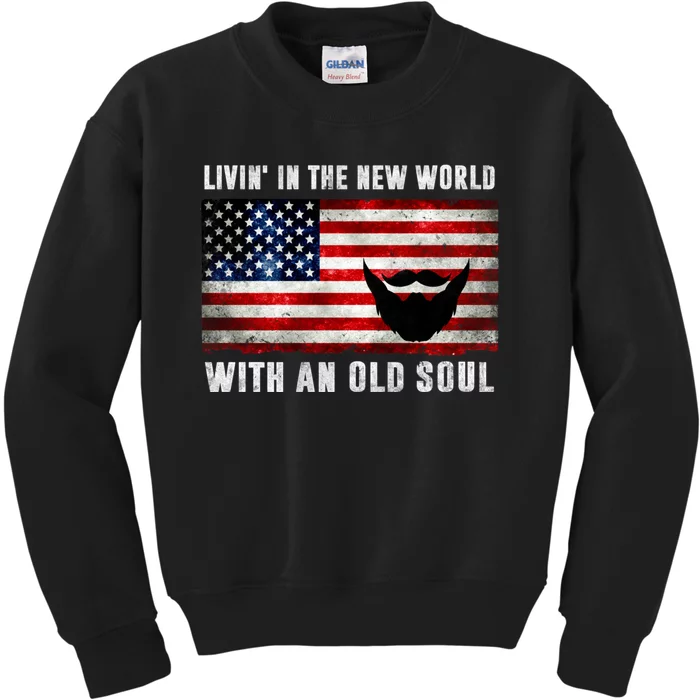 Oliver Anthony Livin In The New World With An Old Soul Kids Sweatshirt