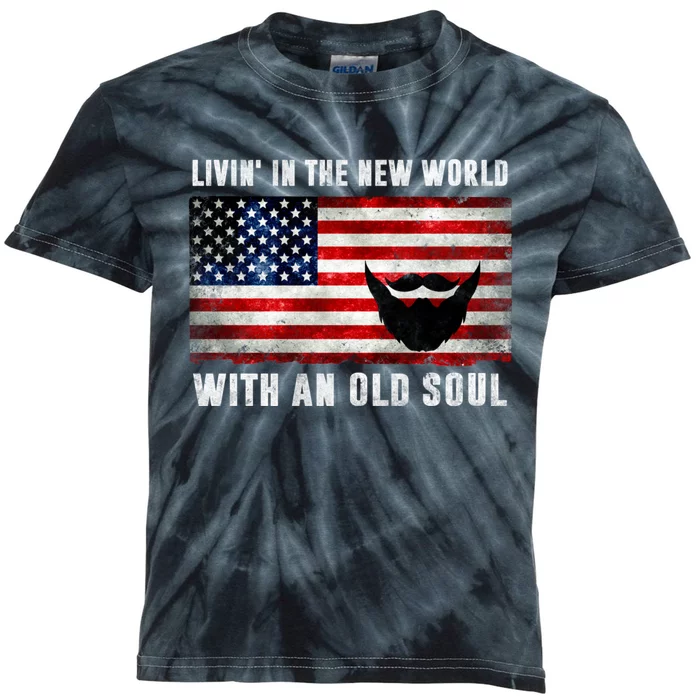 Oliver Anthony Livin In The New World With An Old Soul Kids Tie-Dye T-Shirt