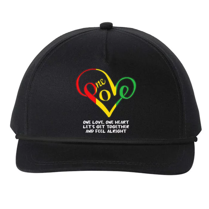 One African Love Heart Black History Month Cool Blm Melanin Snapback Five-Panel Rope Hat