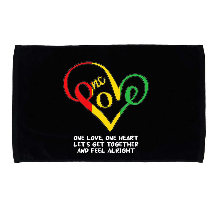 One African Love Heart Black History Month Cool Blm Melanin Microfiber Hand Towel