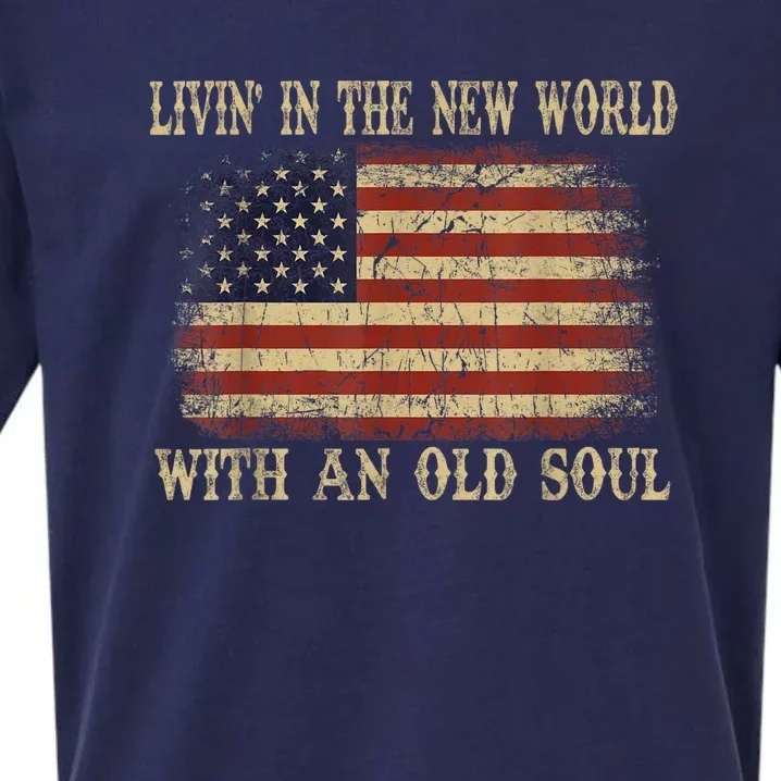 Oliver Anthony Livin In The New World With An Old Soul Sueded Cloud Jersey T-Shirt