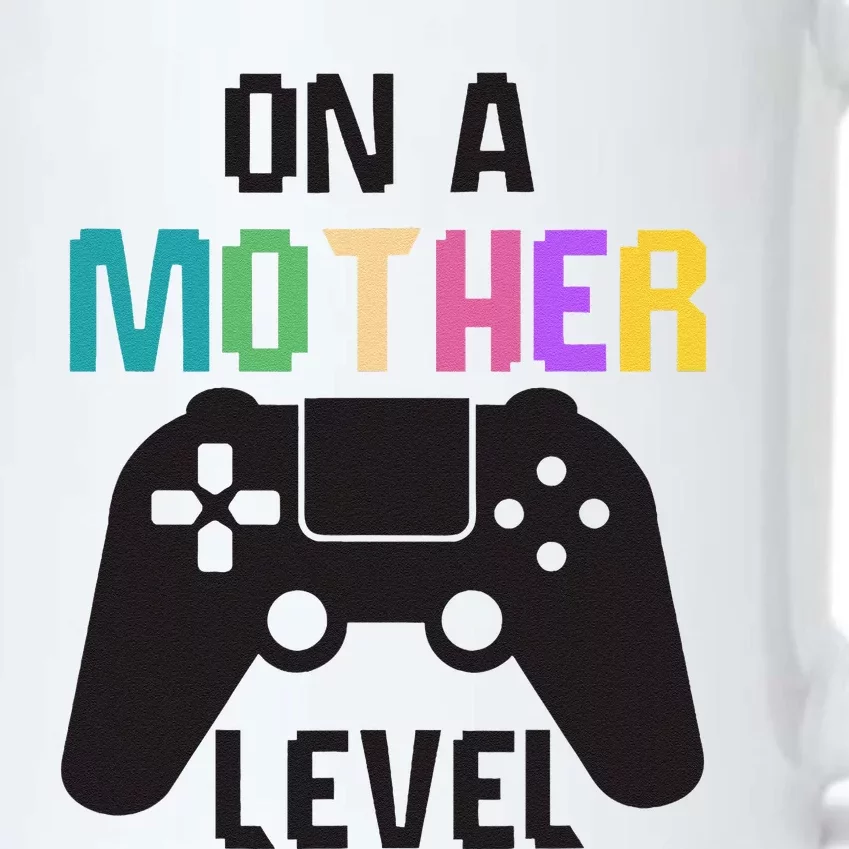 On A Mother Level Fun Mothers Day Games Controller Gamer Mom Black Color Changing Mug