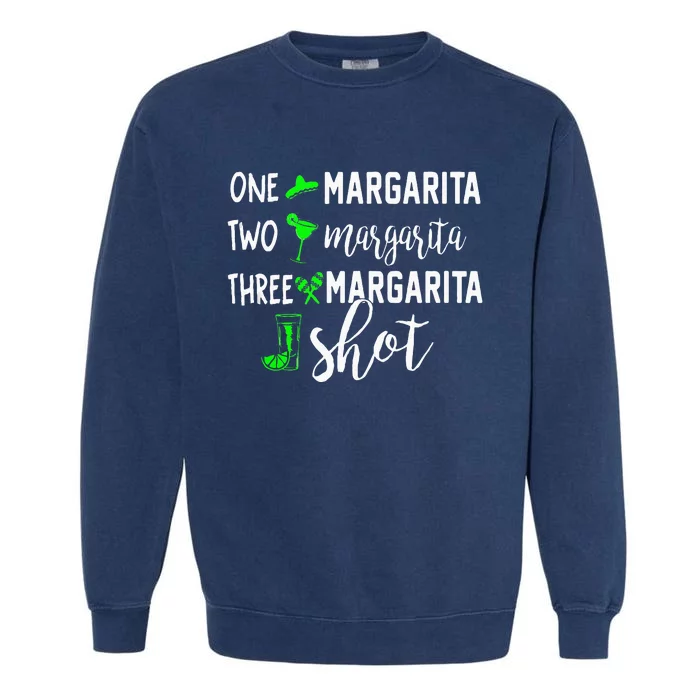 One A Margarita Lover Gift For Country Music Lover Summer Garment-Dyed Sweatshirt