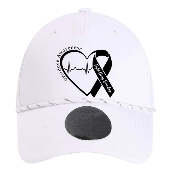 Overdose Awareness Month Heart Purple Ribbon Support Performance The Dyno Cap