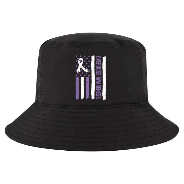 Overdose Awareness Month Flag Purple For Men And Women Cool Comfort Performance Bucket Hat