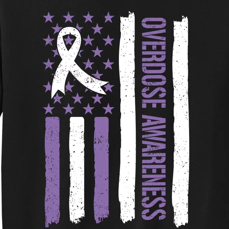 Overdose Awareness Month Flag Purple For Men And Women Sweatshirt