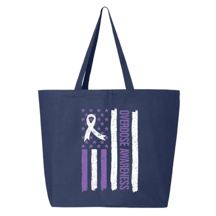 Overdose Awareness Month Flag Purple 25L Jumbo Tote