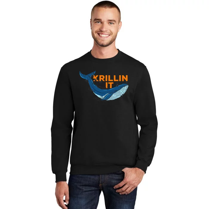 Ocean Animal Marine Biology Humpback Whale Squad Graphics Tall Sweatshirt