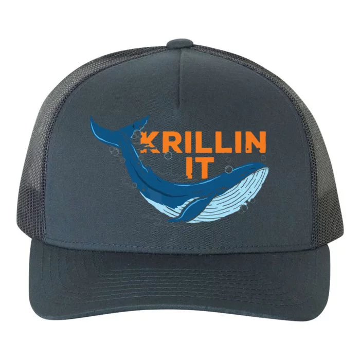 Ocean Animal Marine Biology Humpback Whale Squad Graphics Yupoong Adult 5-Panel Trucker Hat