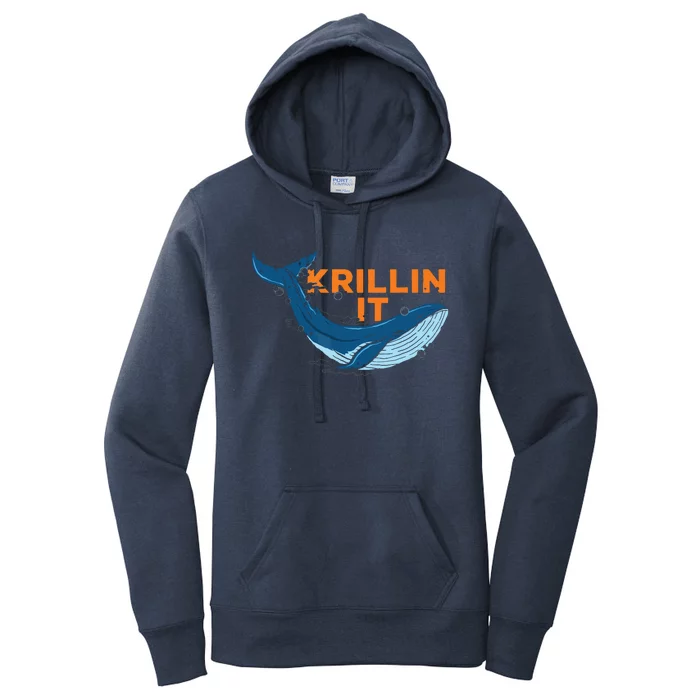 Ocean Animal Marine Biology Humpback Whale Squad Graphics Women's Pullover Hoodie