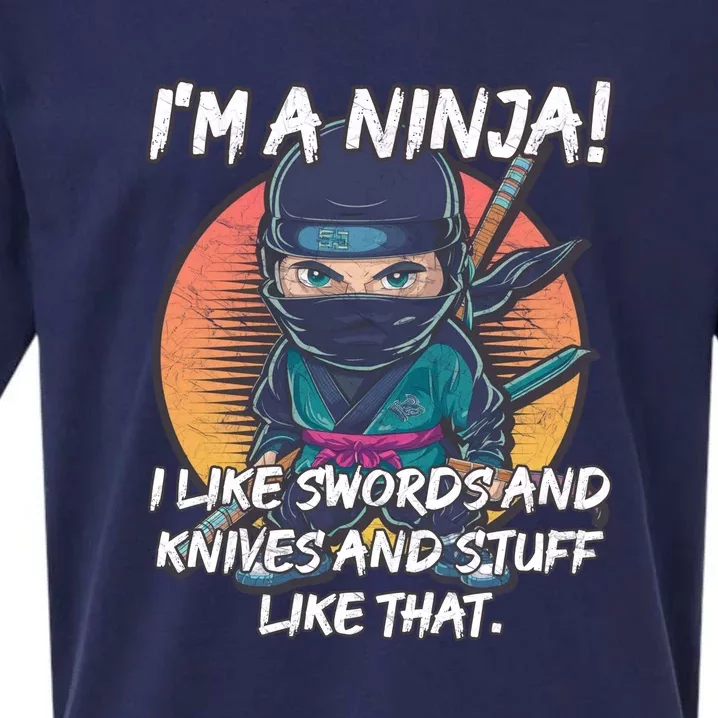 Only A Ninja Can Stop A Ninja Sueded Cloud Jersey T-Shirt