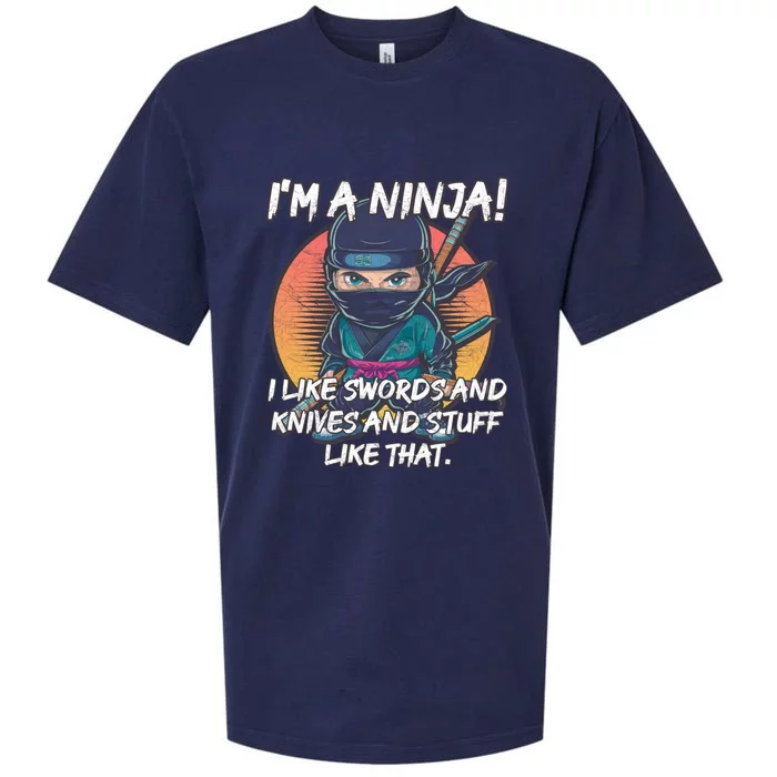 Only A Ninja Can Stop A Ninja Sueded Cloud Jersey T-Shirt