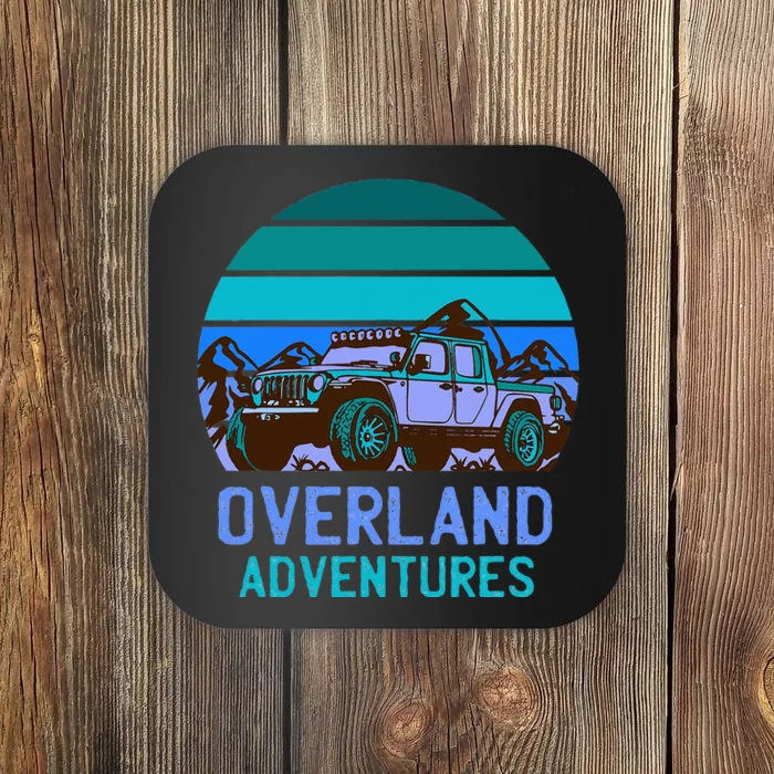 Overland Adventures Offroad 4x4 Sunset Graphic Coaster