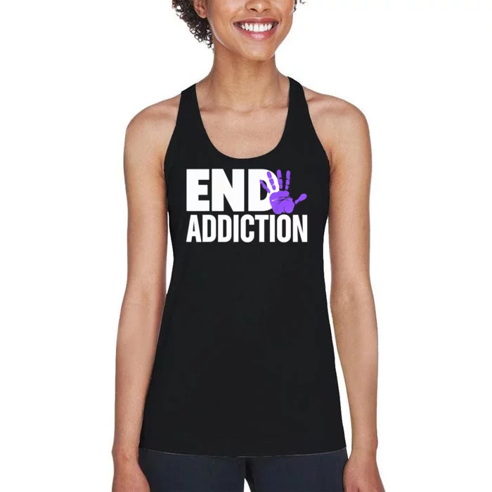 Overdose Awareness Overdose Awareness End Addiction Women's Racerback Tank