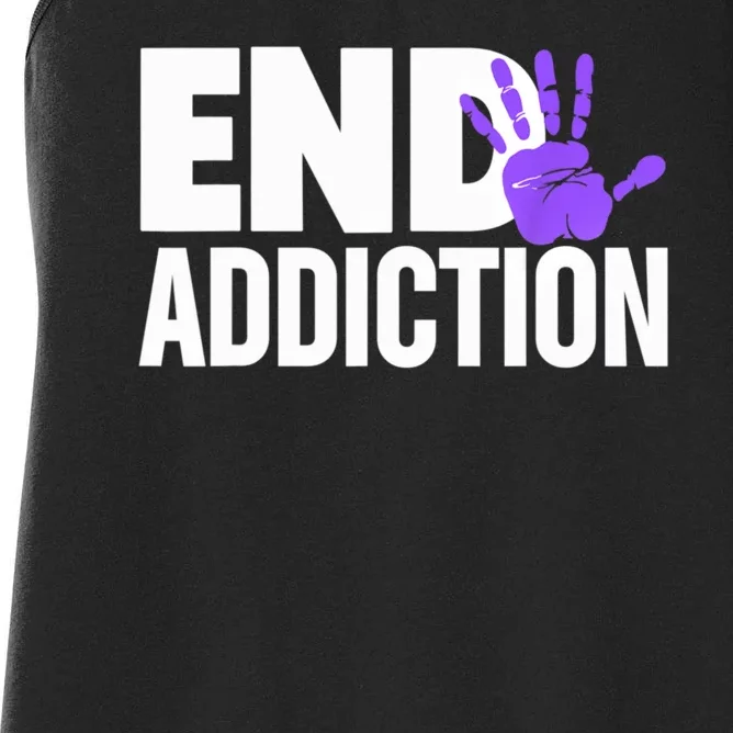 Overdose Awareness Overdose Awareness End Addiction Women's Racerback Tank