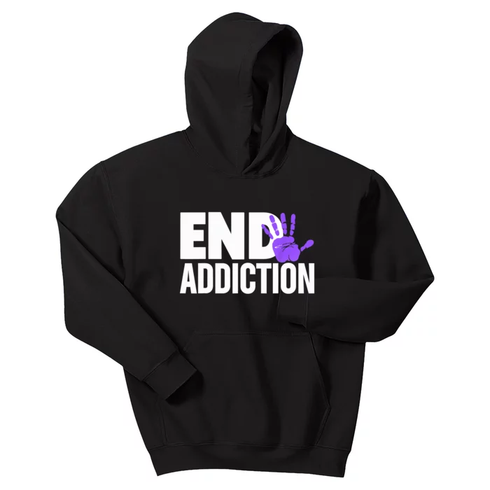 Overdose Awareness Overdose Awareness End Addiction Kids Hoodie TeeShirtPalace