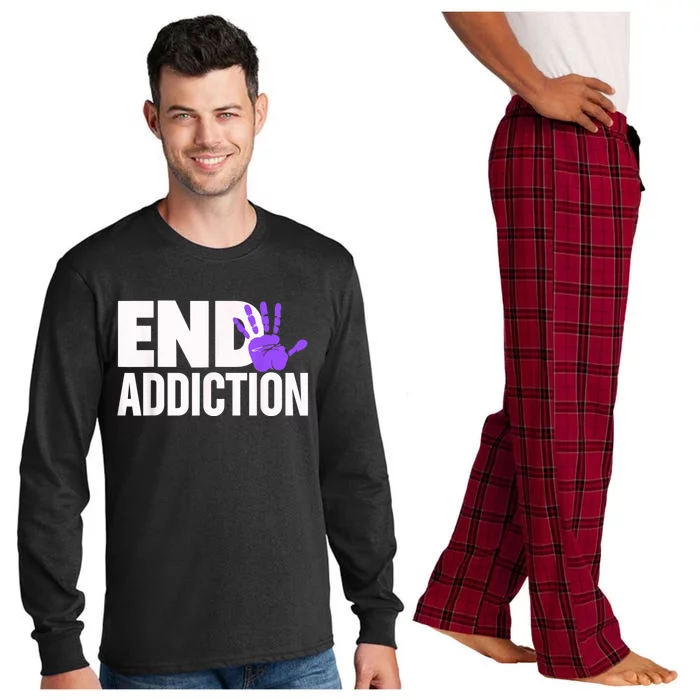 Overdose Awareness Overdose Awareness End Addiction Long Sleeve Pajama Set