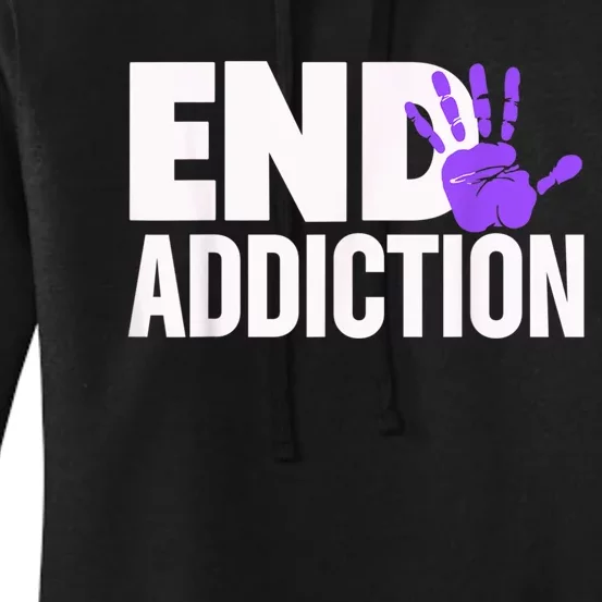 Overdose Awareness Overdose Awareness End Addiction Women's Pullover Hoodie