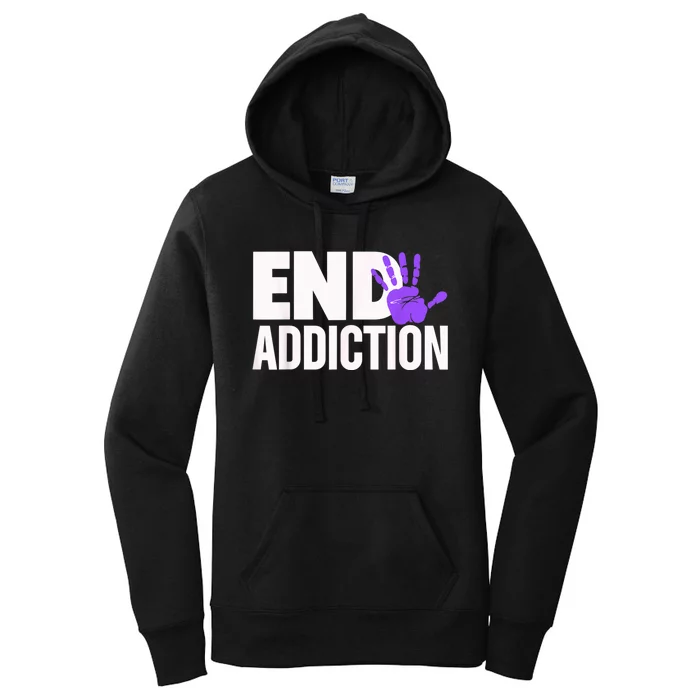 Overdose Awareness Overdose Awareness End Addiction Women's Pullover Hoodie