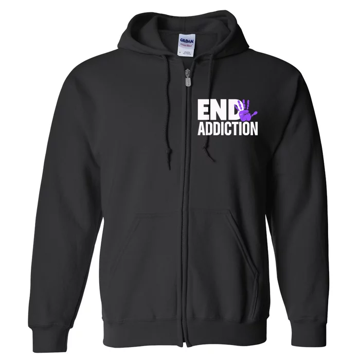 Overdose Awareness Overdose Awareness End Addiction Full Zip Hoodie