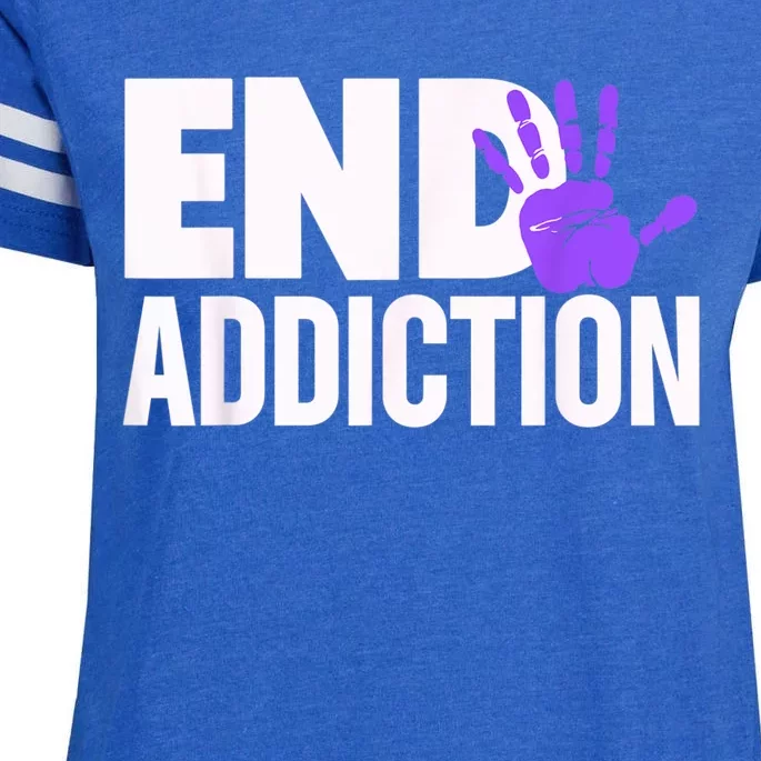 Overdose Awareness Overdose Awareness End Addiction Enza Ladies Jersey Football T-Shirt