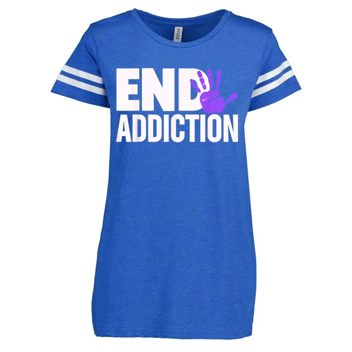 Overdose Awareness Overdose Awareness End Addiction Enza Ladies Jersey Football T-Shirt