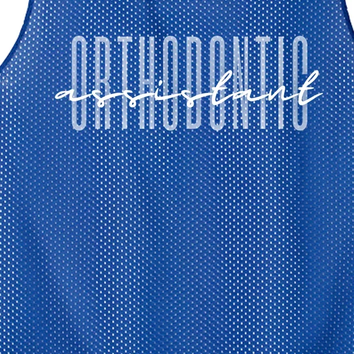 Orthodontic Assistant Ortho Assistant Dental Assistant Gift Mesh Reversible Basketball Jersey Tank