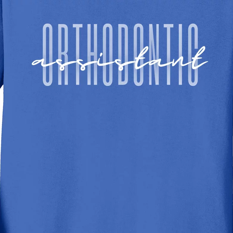 Orthodontic Assistant Ortho Assistant Dental Assistant Gift Kids Long Sleeve Shirt