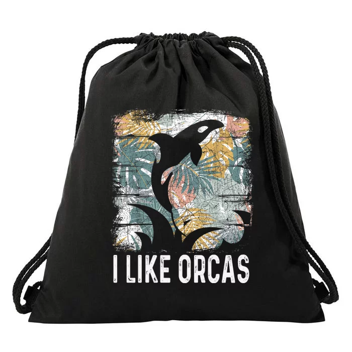 Ocean Animal Orca Killer Whale Gifts & Tees Drawstring Bag