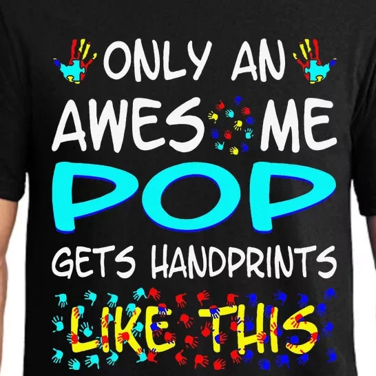 Only Awesome Pop Gets Handprints Like This Autism Pajama Set