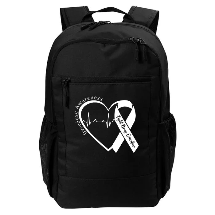 Overdose Awareness Purple Ribbon Drug Addiction Recovery Daily Commute Backpack