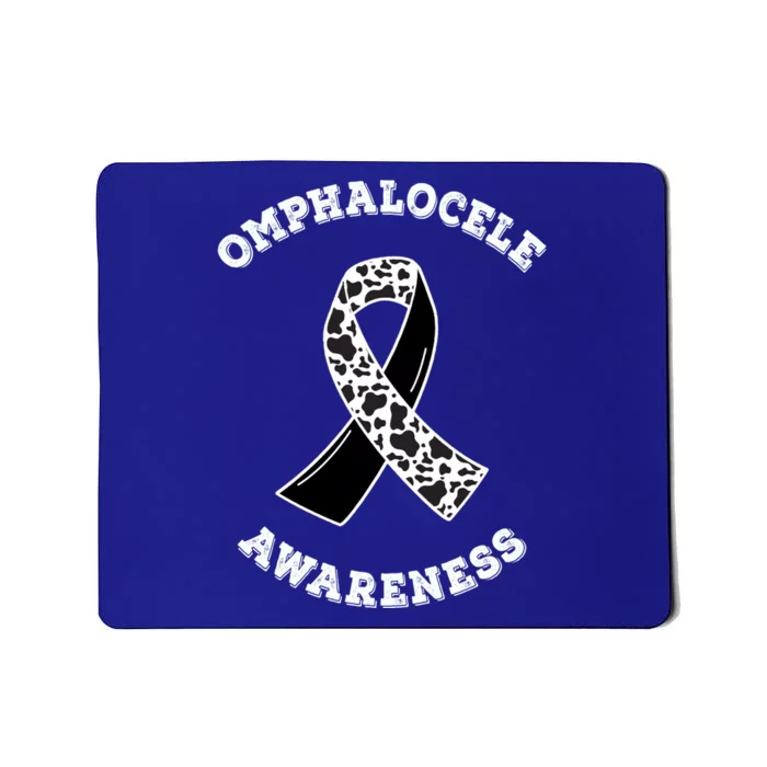 Omphalocele Awareness Ribbon Black And White Cow Patterns Great Gift Mousepad